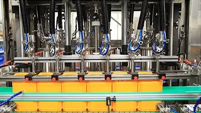 1-5L Lube Oil Filling, Capping & Labeling Machine